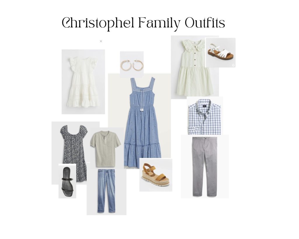 family portrait styling; family photo outfits; what to wear for your family photo session